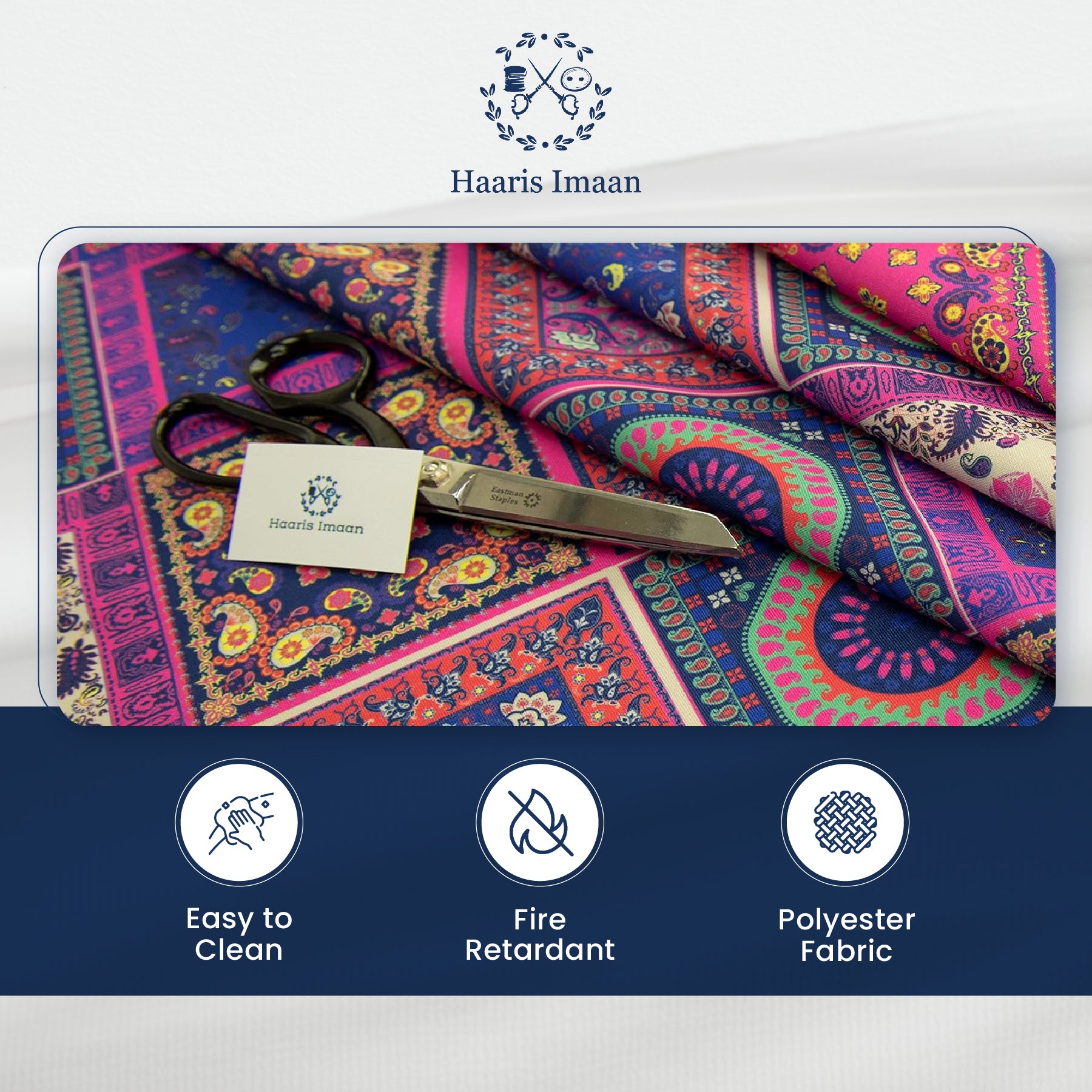 Digital Print Water Resistant Fabric - Bandana