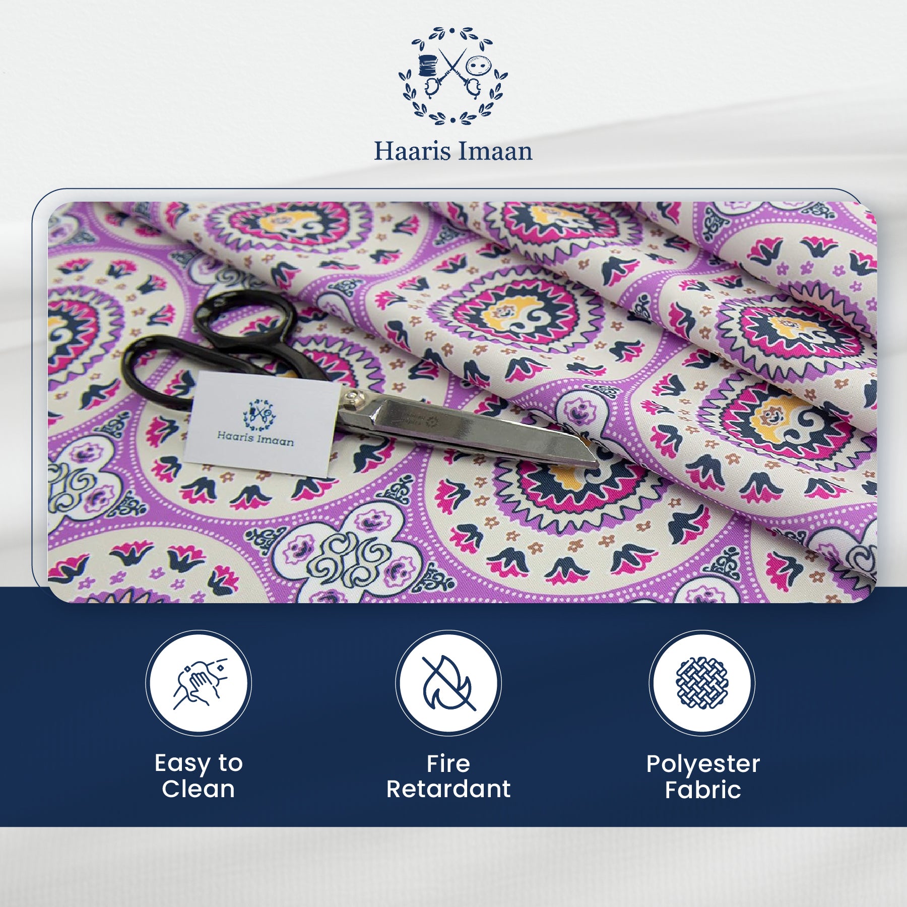 Digital Print Water Resistant Fabric - Jaipur