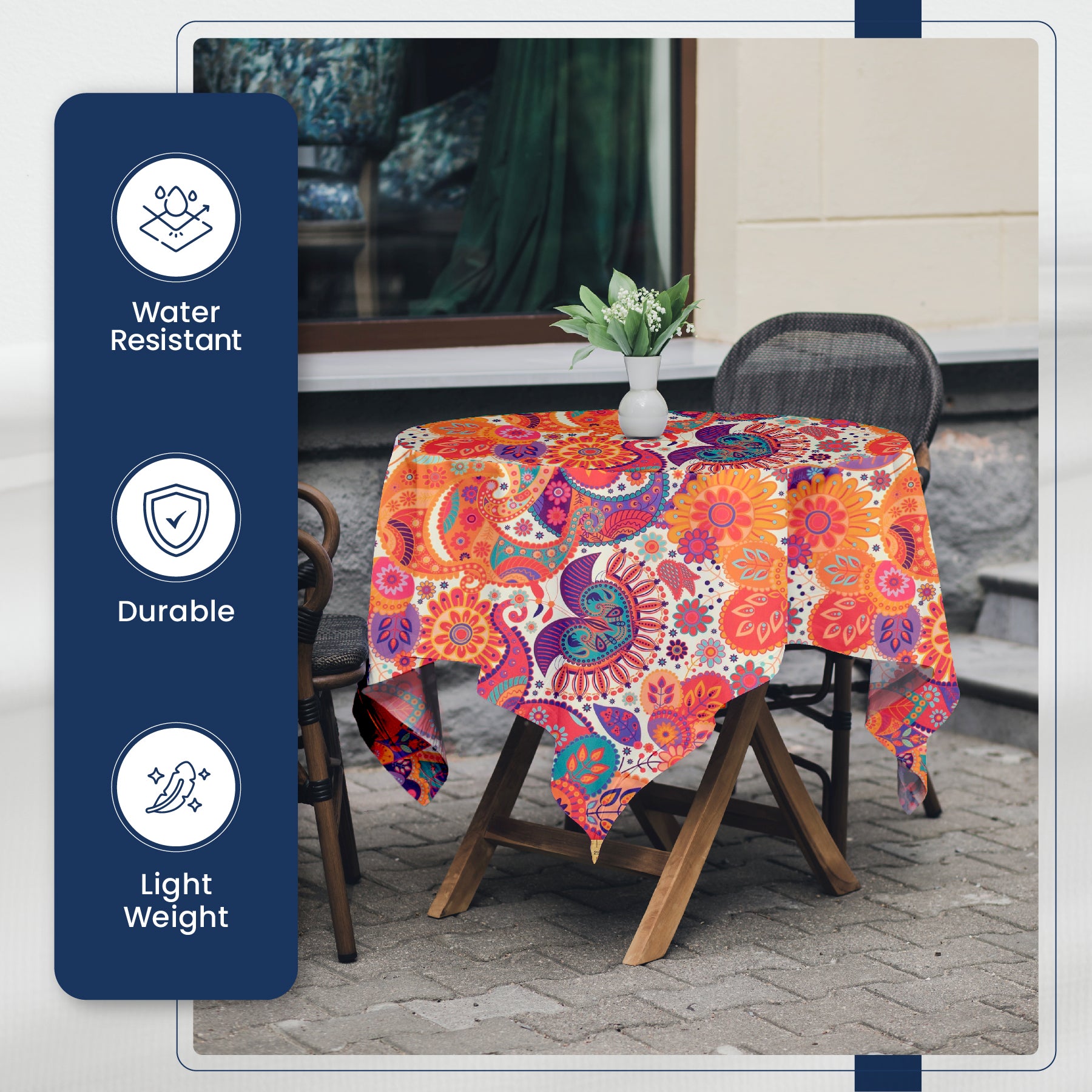 Digital Print Water Resistant Fabric - Madras