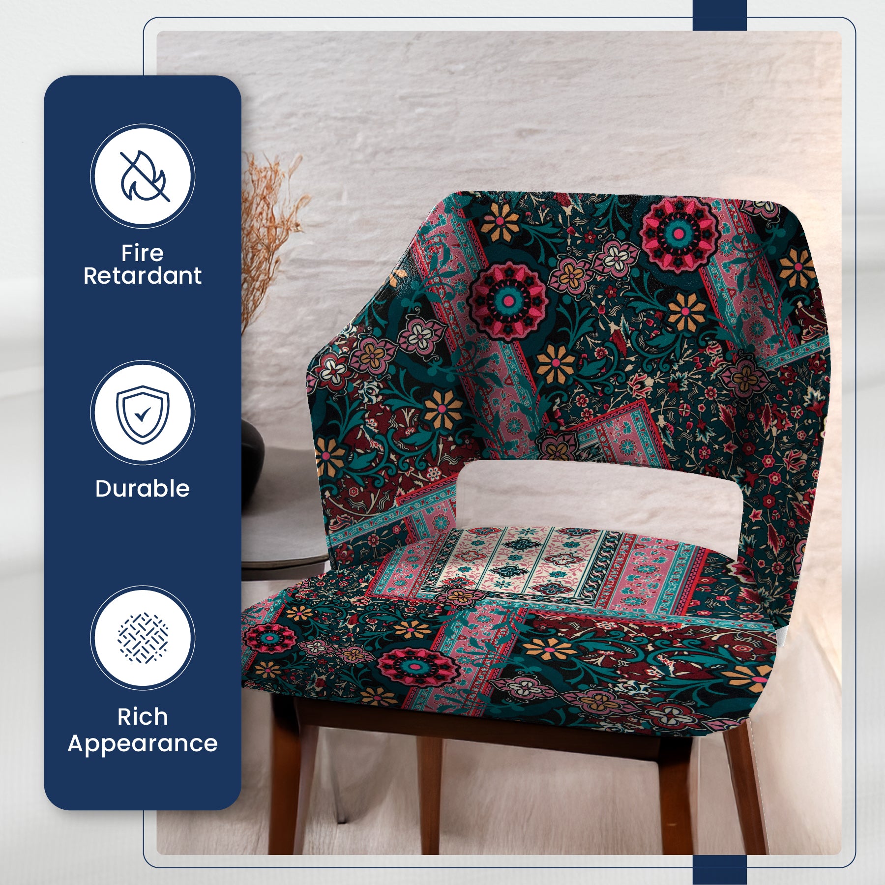 Printed Velvet Soft Upholstery Fabric -Persia