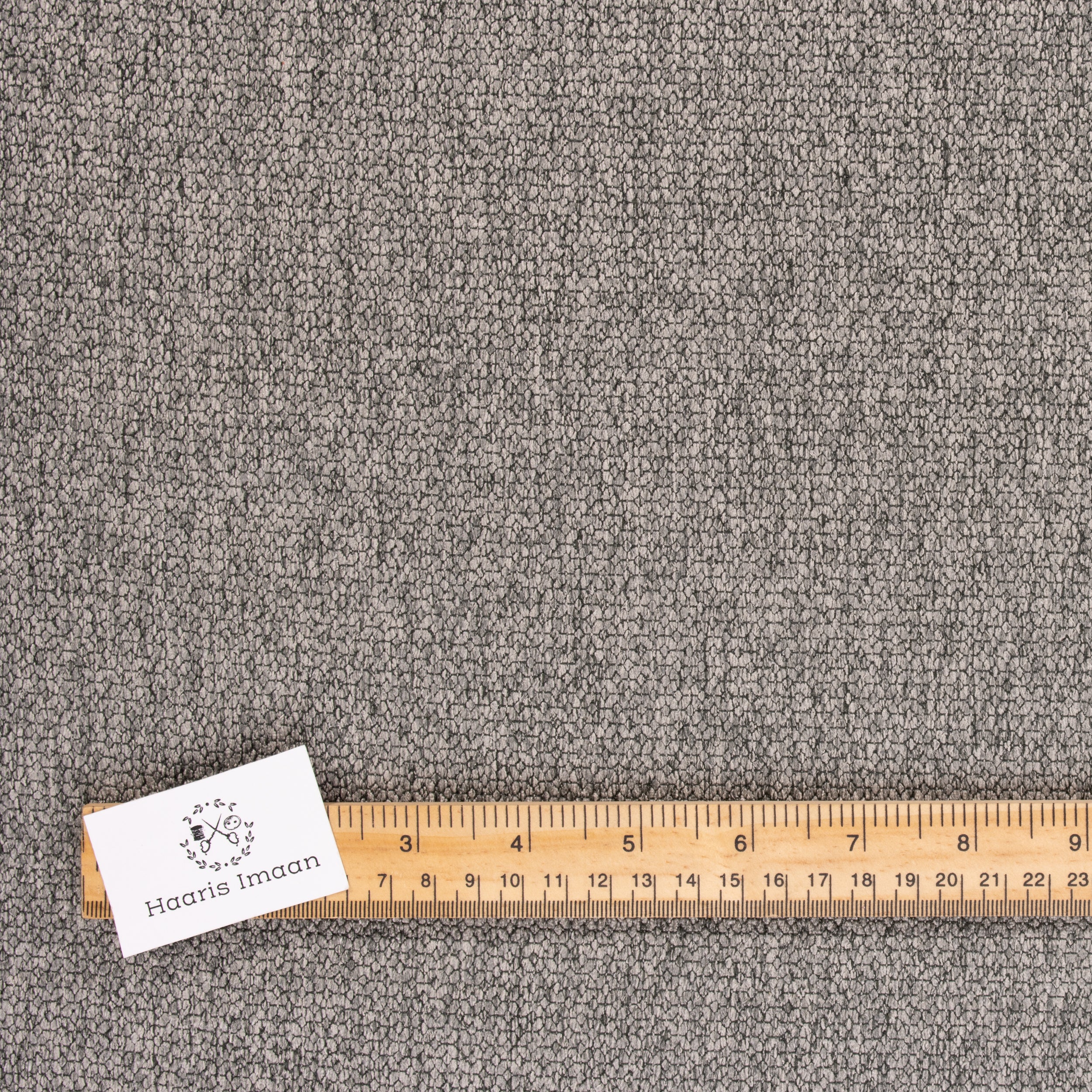 Konin Chenille, Upholstery Fabric by The Metre - Silver