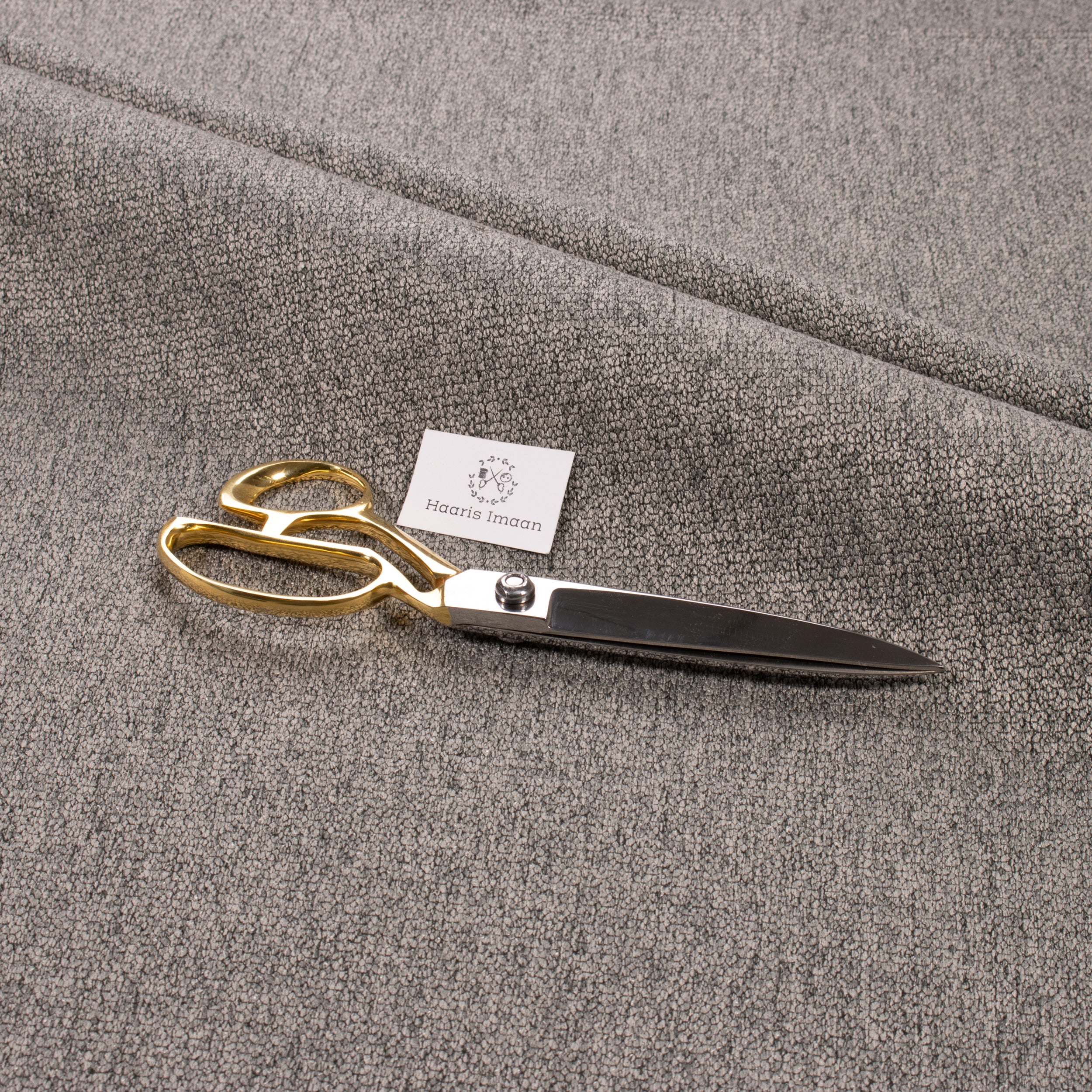 Konin Chenille, Upholstery Fabric by The Metre - Silver