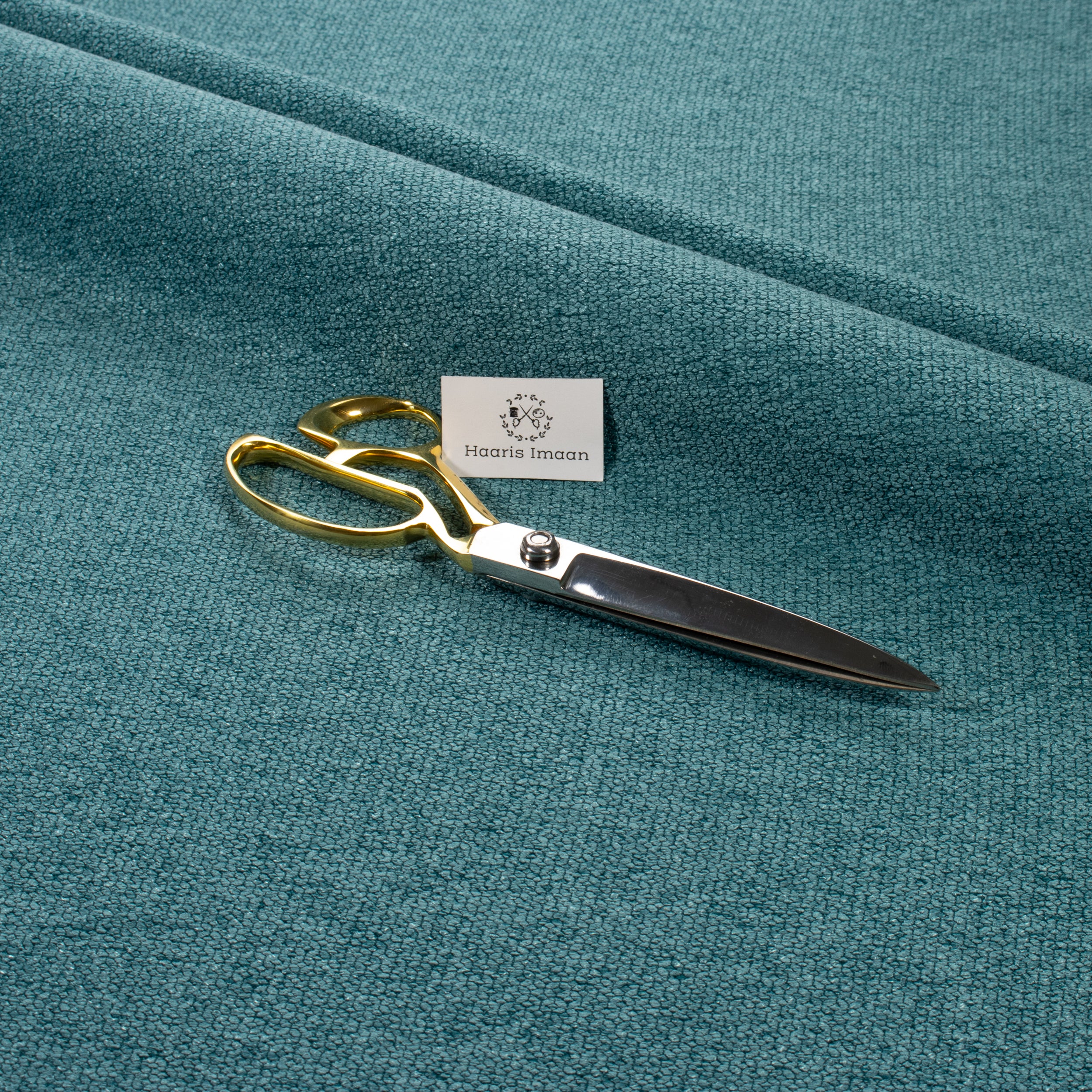 Konin Chenille, Upholstery Fabric by The Metre - Teal