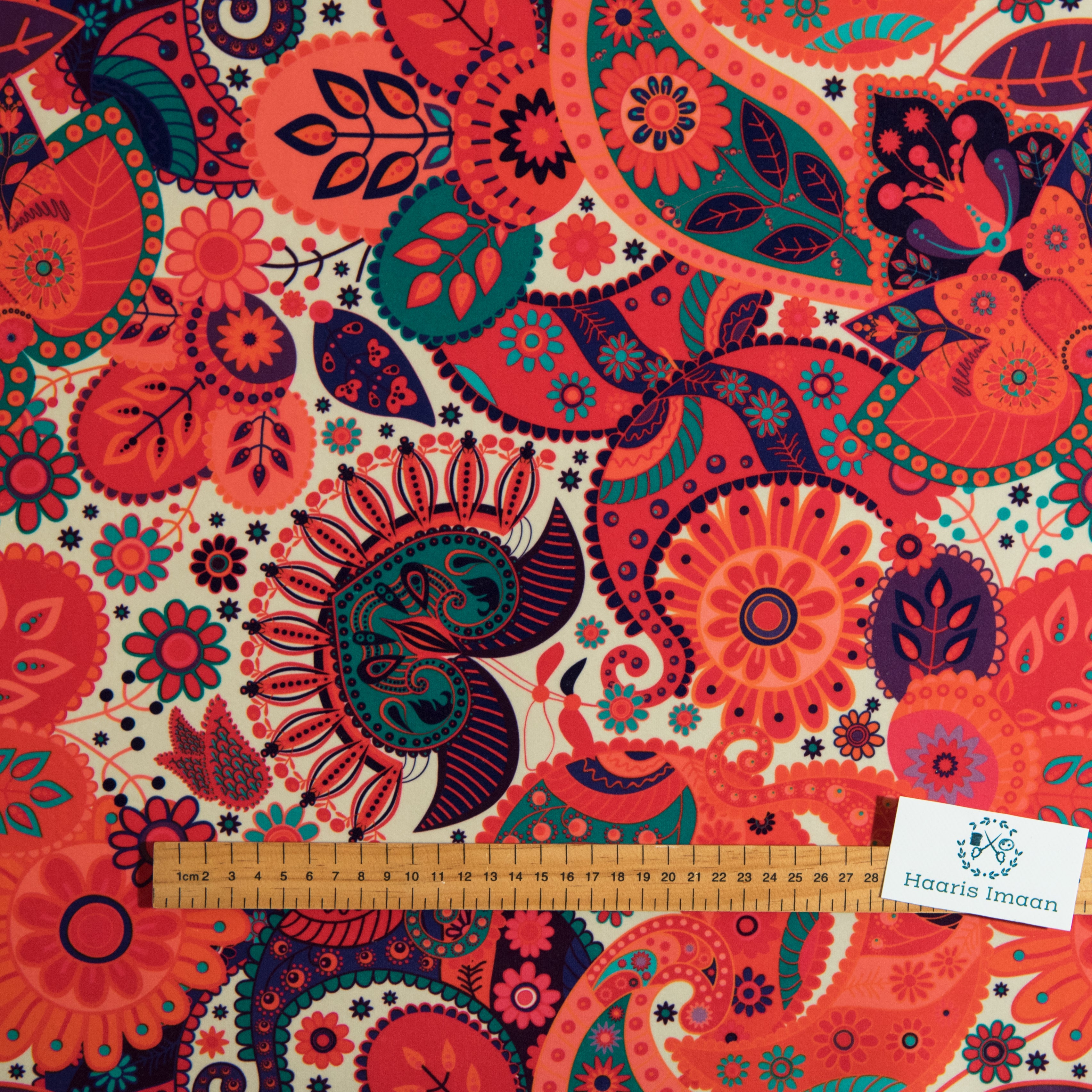 Printed Velvet Soft Upholstery Fabric -Madras