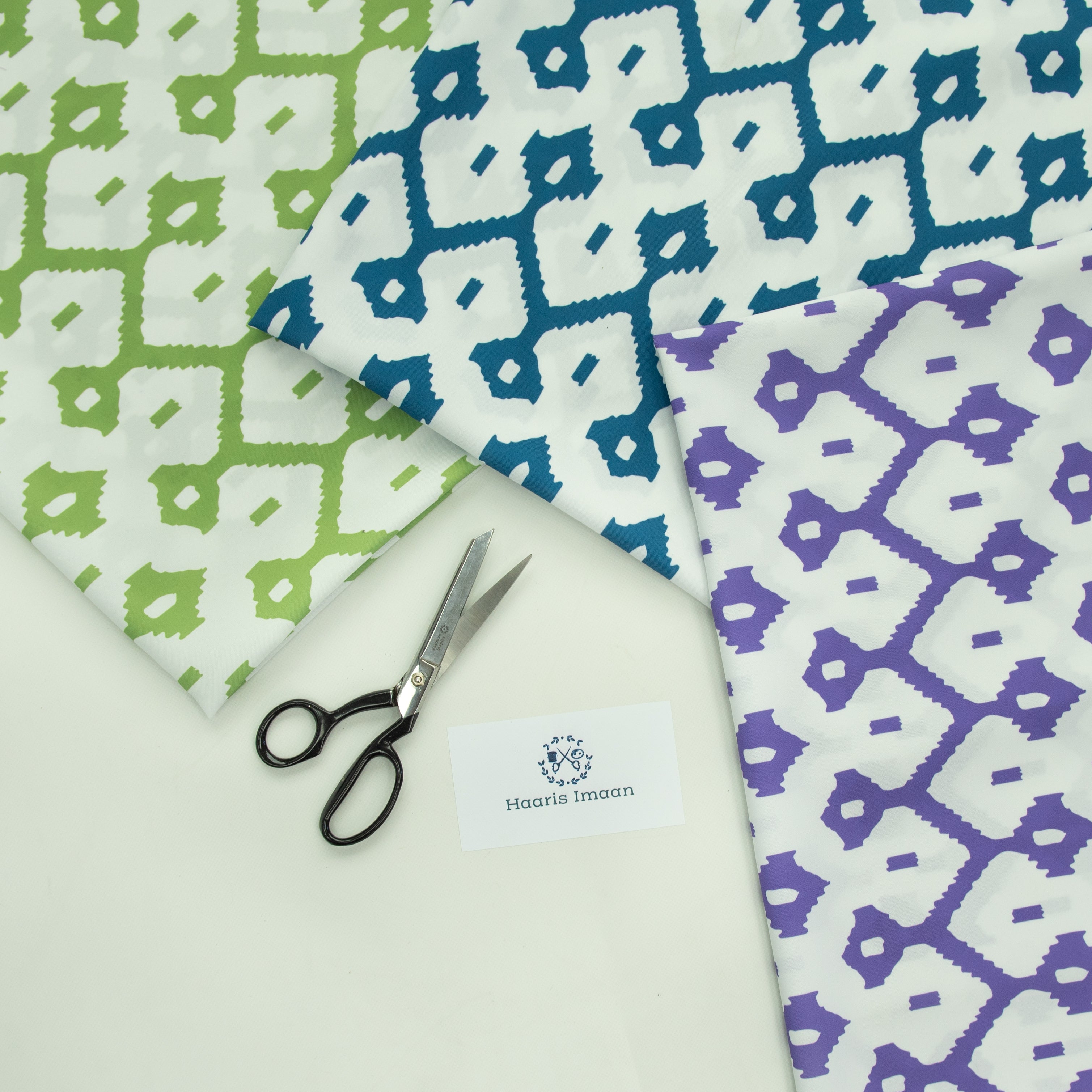 Geometric Digital Print Water Resistant Fabric