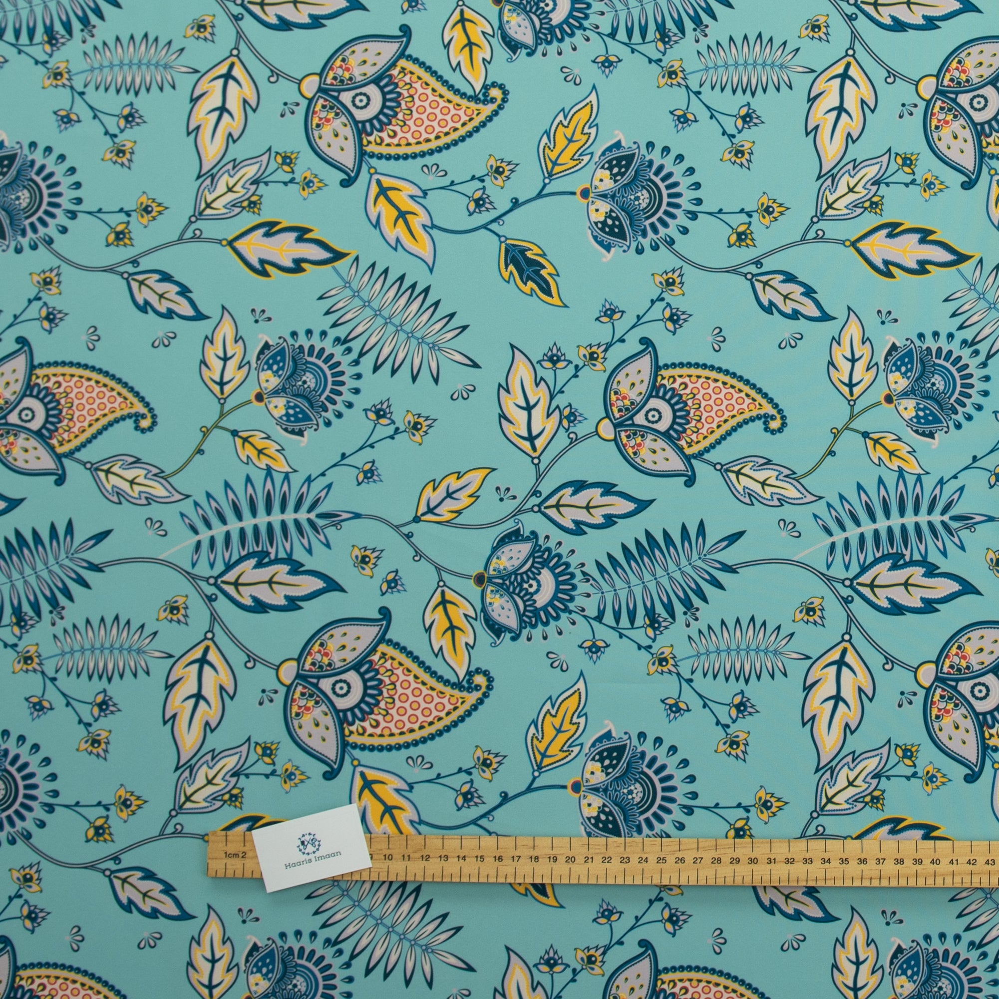 Digital Print Water Resistant Fabric - Mughal