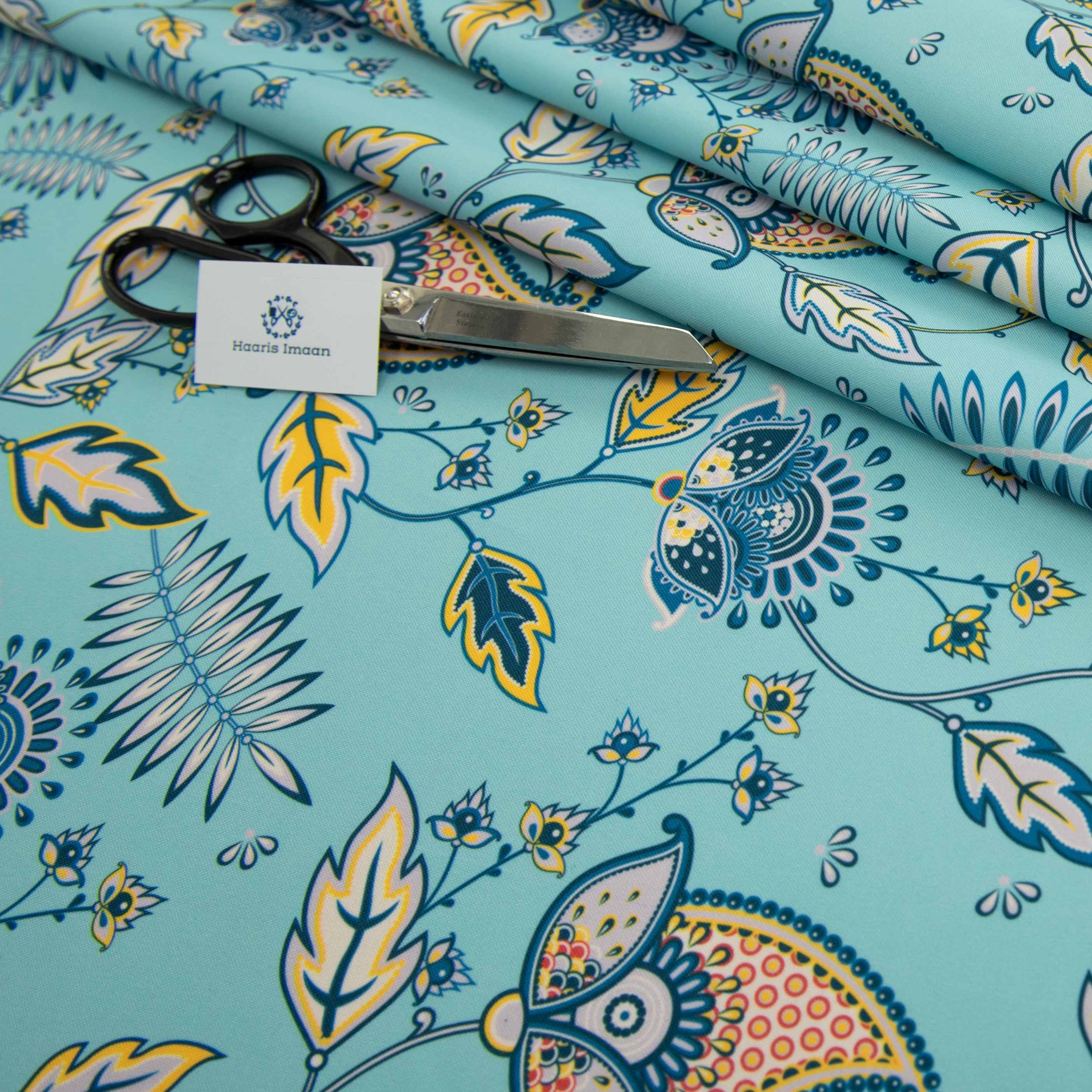 Digital Print Water Resistant Fabric - Mughal