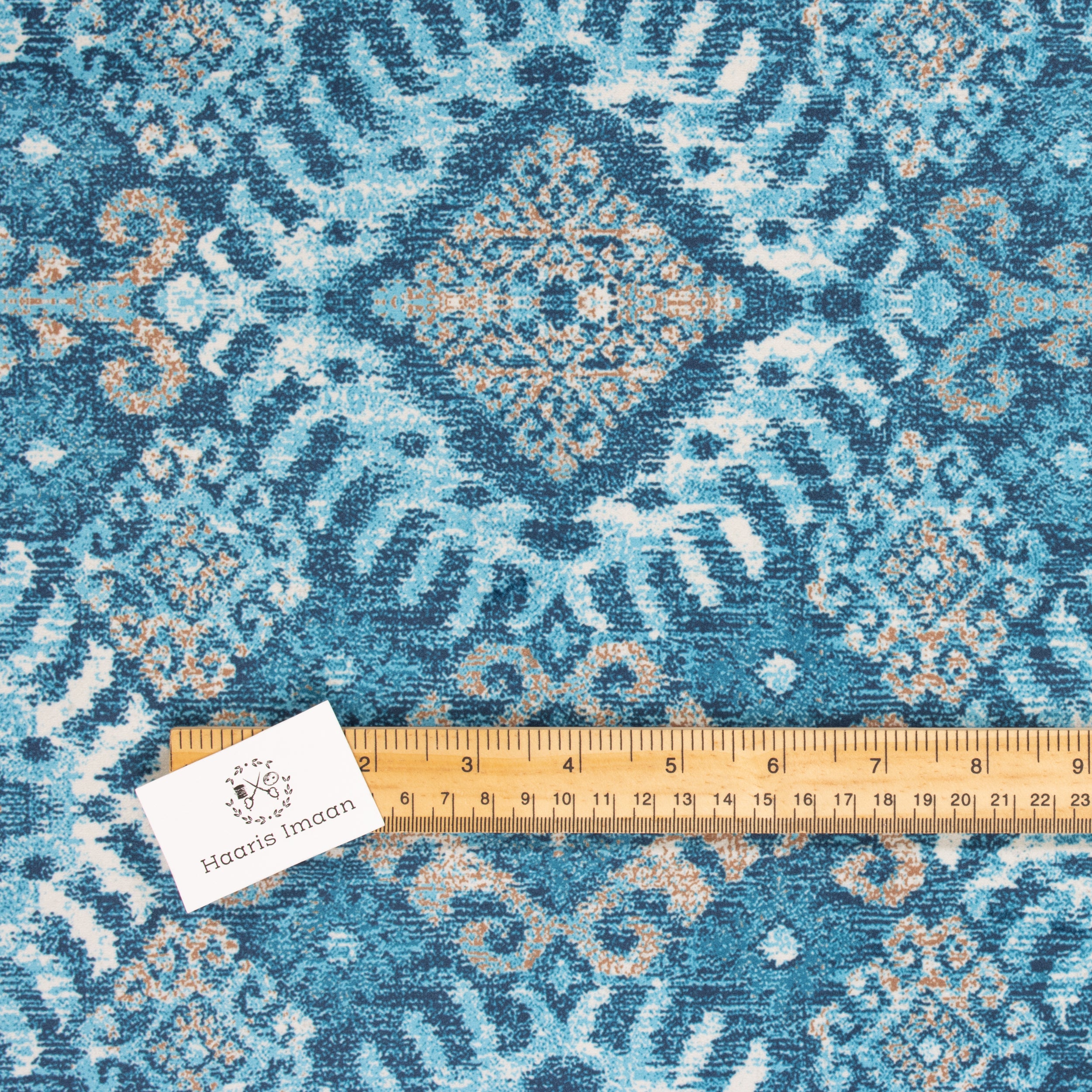 Printed Velvet Soft Upholstery Fabric - Vintage