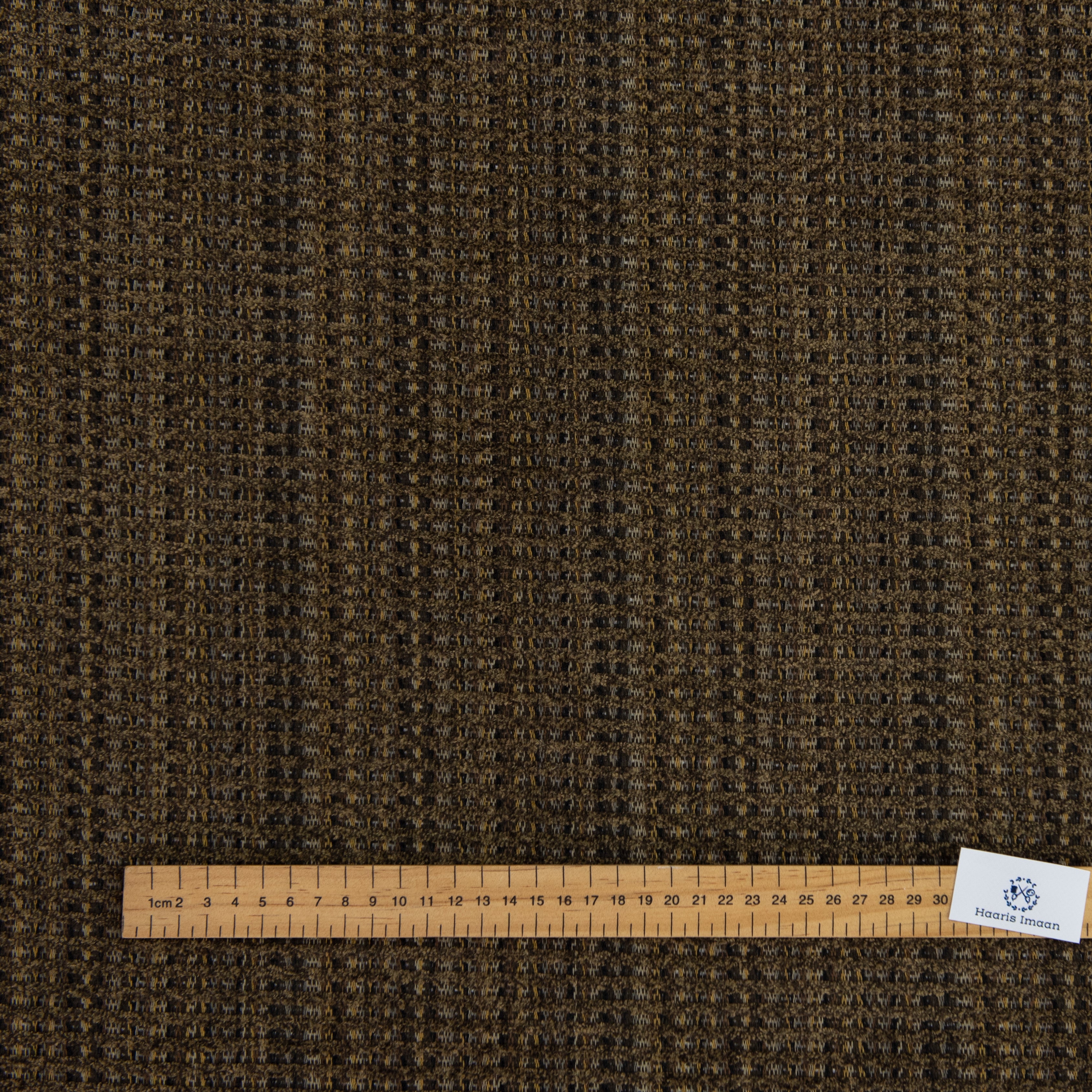 Jasmine Chunky Woven Chenille Upholstery Fabric by The Metre - Brown