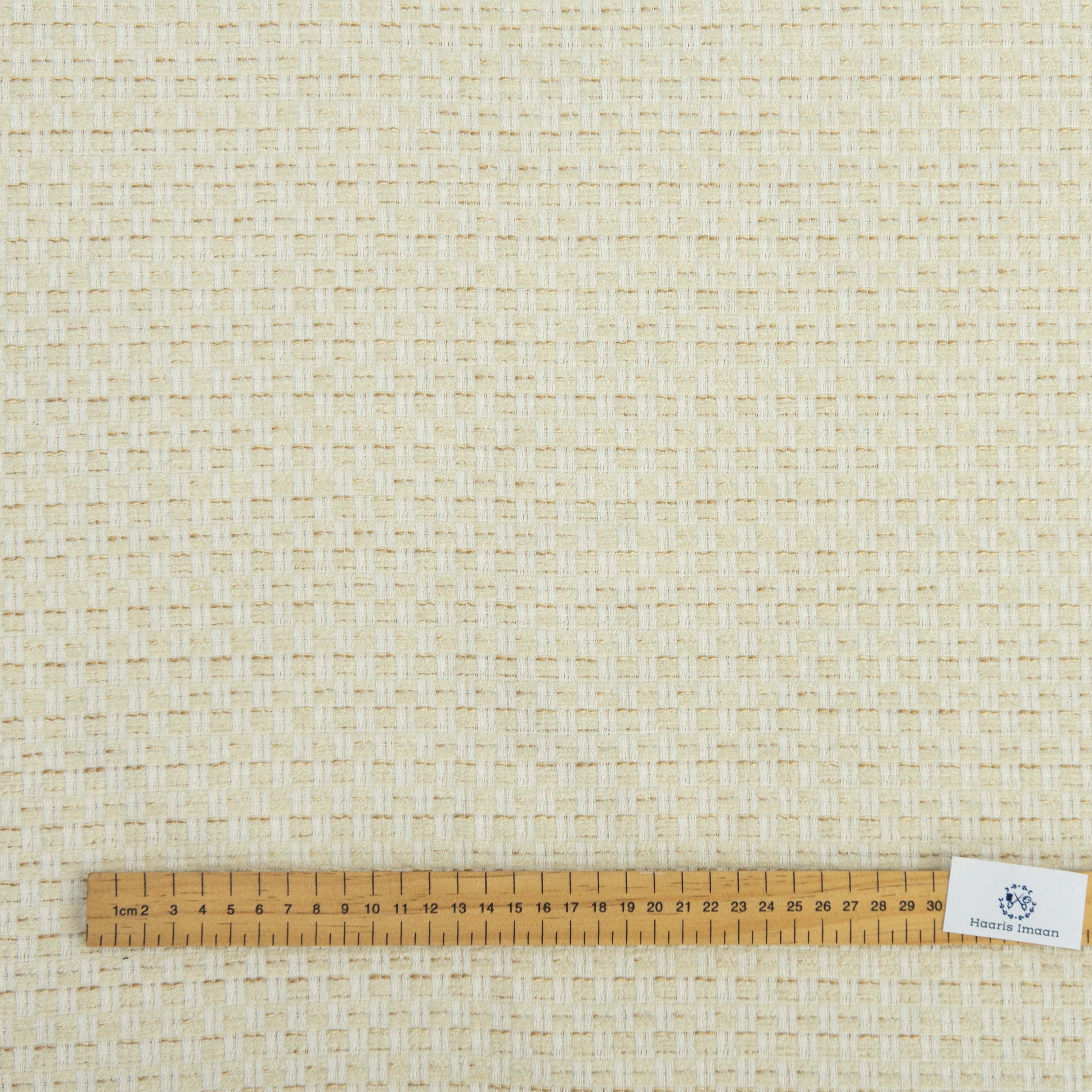 Martina Chunky Woven Chenille Upholstery Fabric by The Metre - Cream