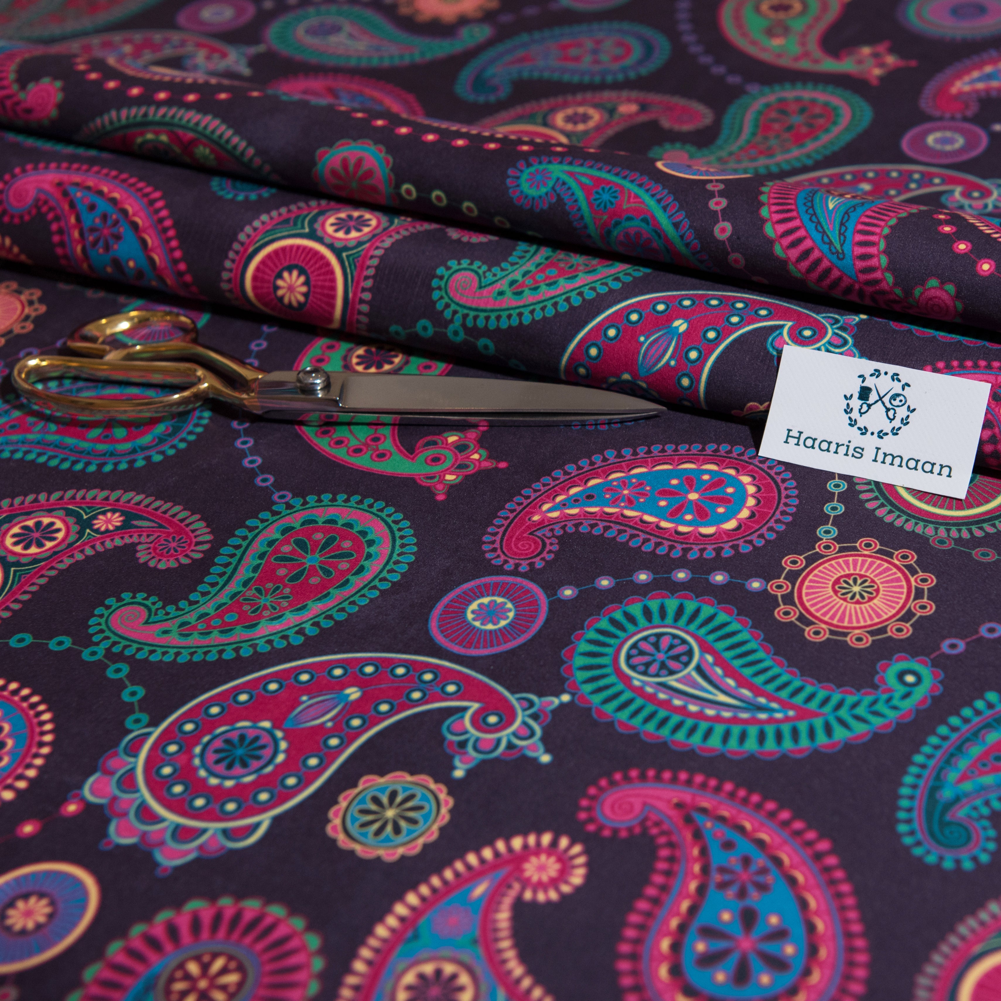 Printed Velvet Soft Upholstery Fabric -Sultan