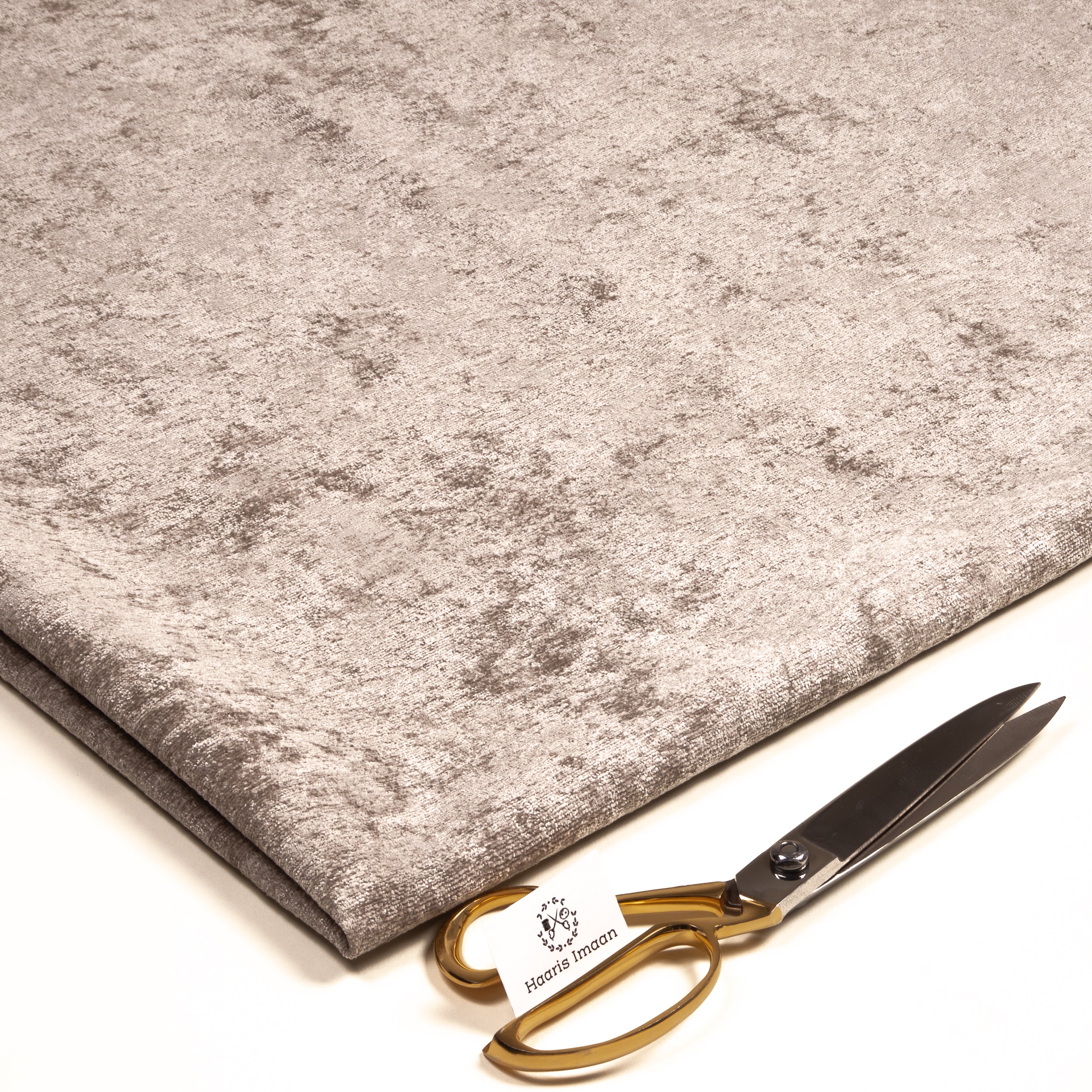 Oscar Shimmery Velvet Like Chenille, Upholstery Fabric by The Metre - Silver