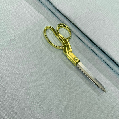 Light Blue Linen Look Upholstery Fabric