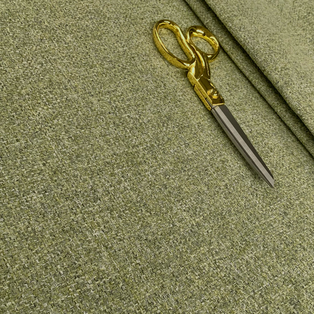 Olive Green Tweed Upholstery Fabric