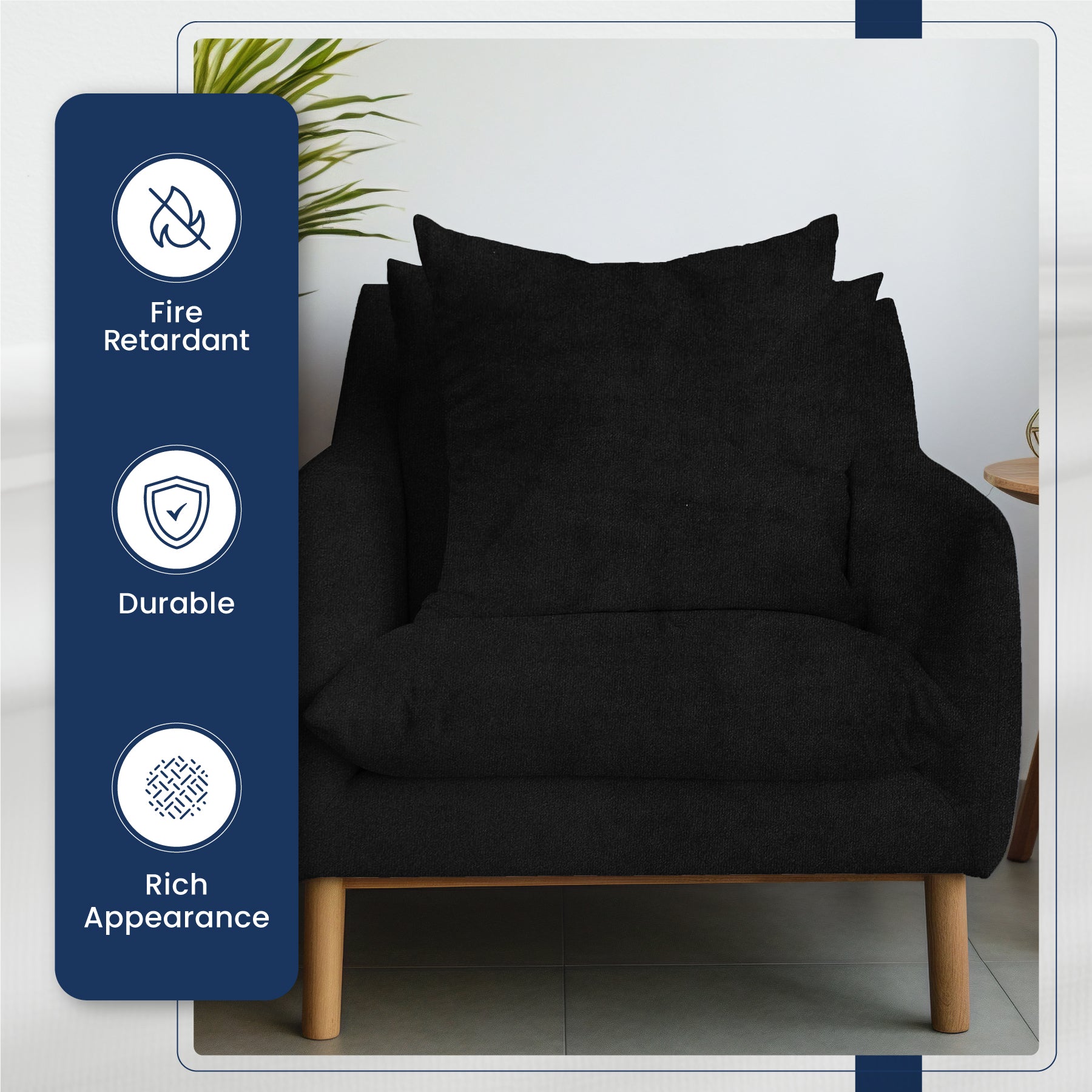 Plain Plush Upholstery Velvet Fabric By The Metre