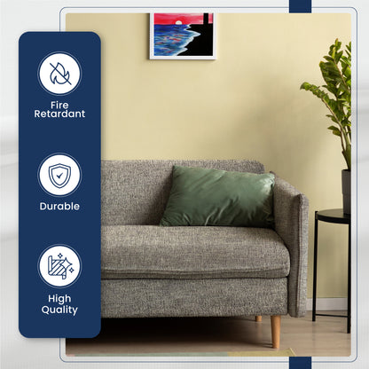  Fabric roll of Levi Linen Look in Charcoal - showcasing its stylish appearance.