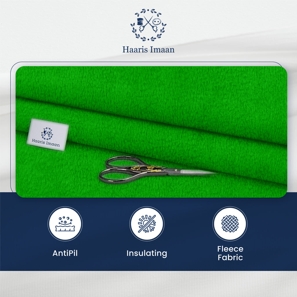 Blanket made from Lime Polar Fleece, highlighting its warmth and cozy feel.