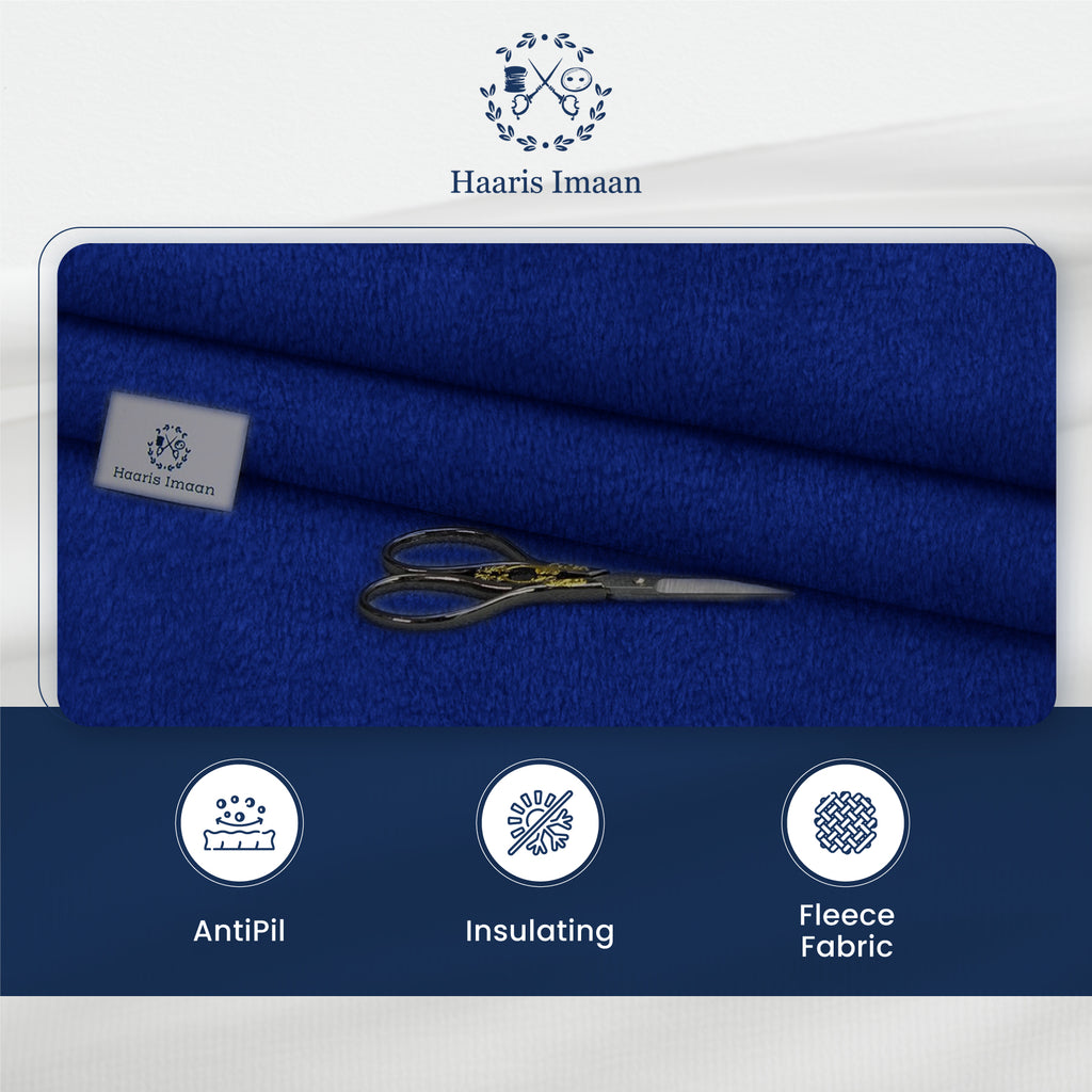 Blanket made from Royal Blue Polar Fleece, highlighting its warmth and cozy feel.