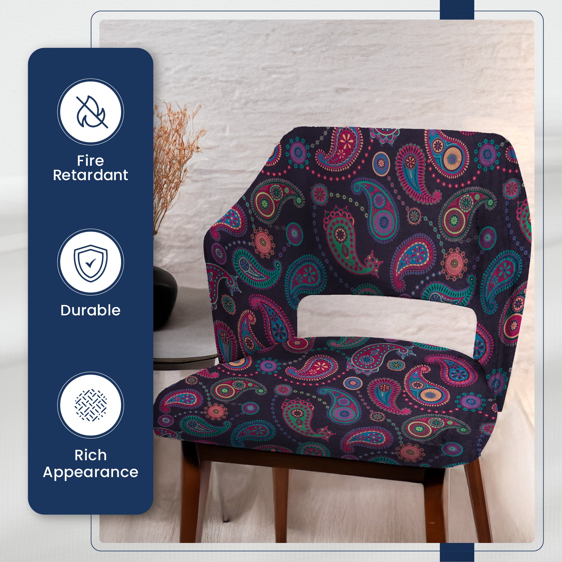 Printed Velvet Soft Upholstery Fabric -Sultan