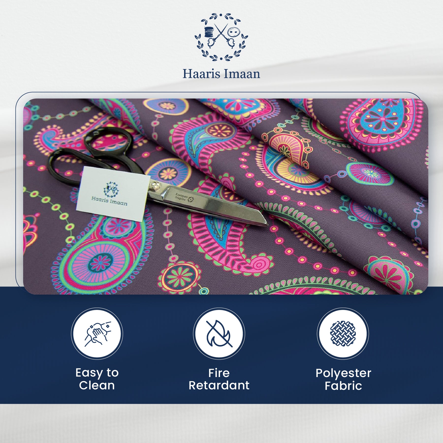 Digital Print Water Resistant Fabric - Sultan