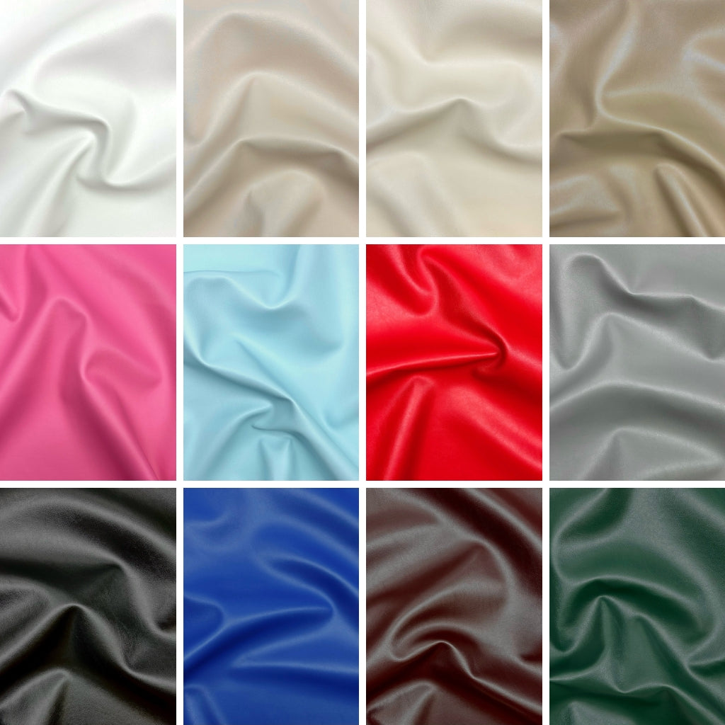 Plain Upholstery Faux Leather Fabric
