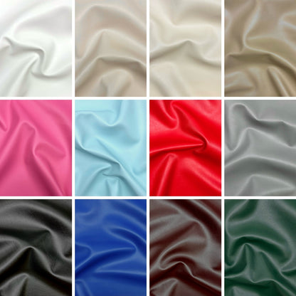 Plain Upholstery Faux Leather Fabric