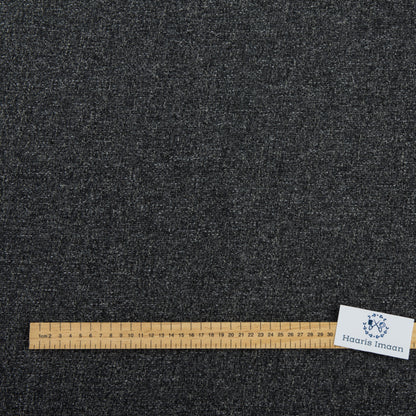 Campbell Woven Chenille, Upholstery Fabric by The Metre - Charcoal