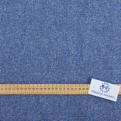 Campbell Woven Chenille, Upholstery Fabric by The Metre - Denim