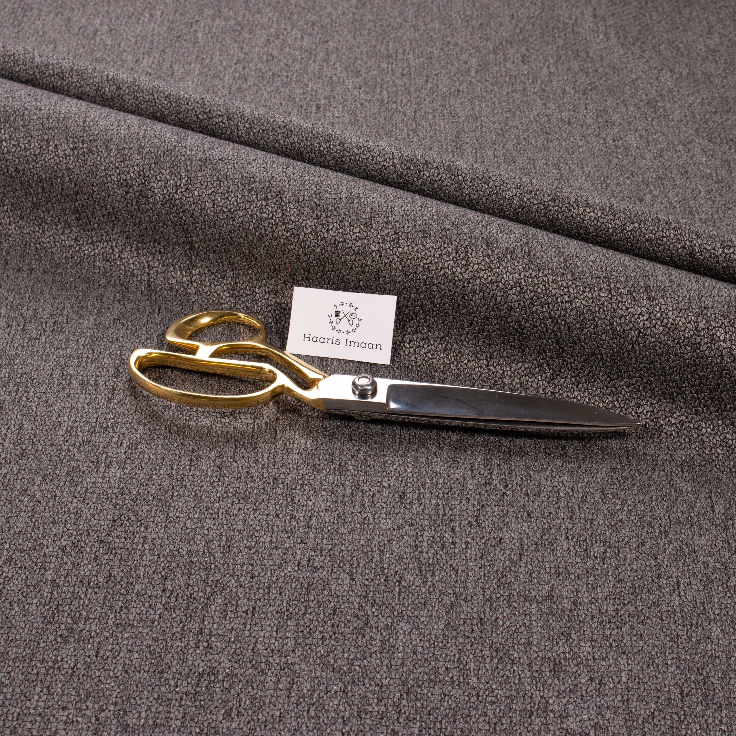 Konin Chenille, Upholstery Fabric by The Metre - Graphite