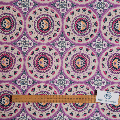 Printed Velvet Soft Upholstery Fabric - Jaipur