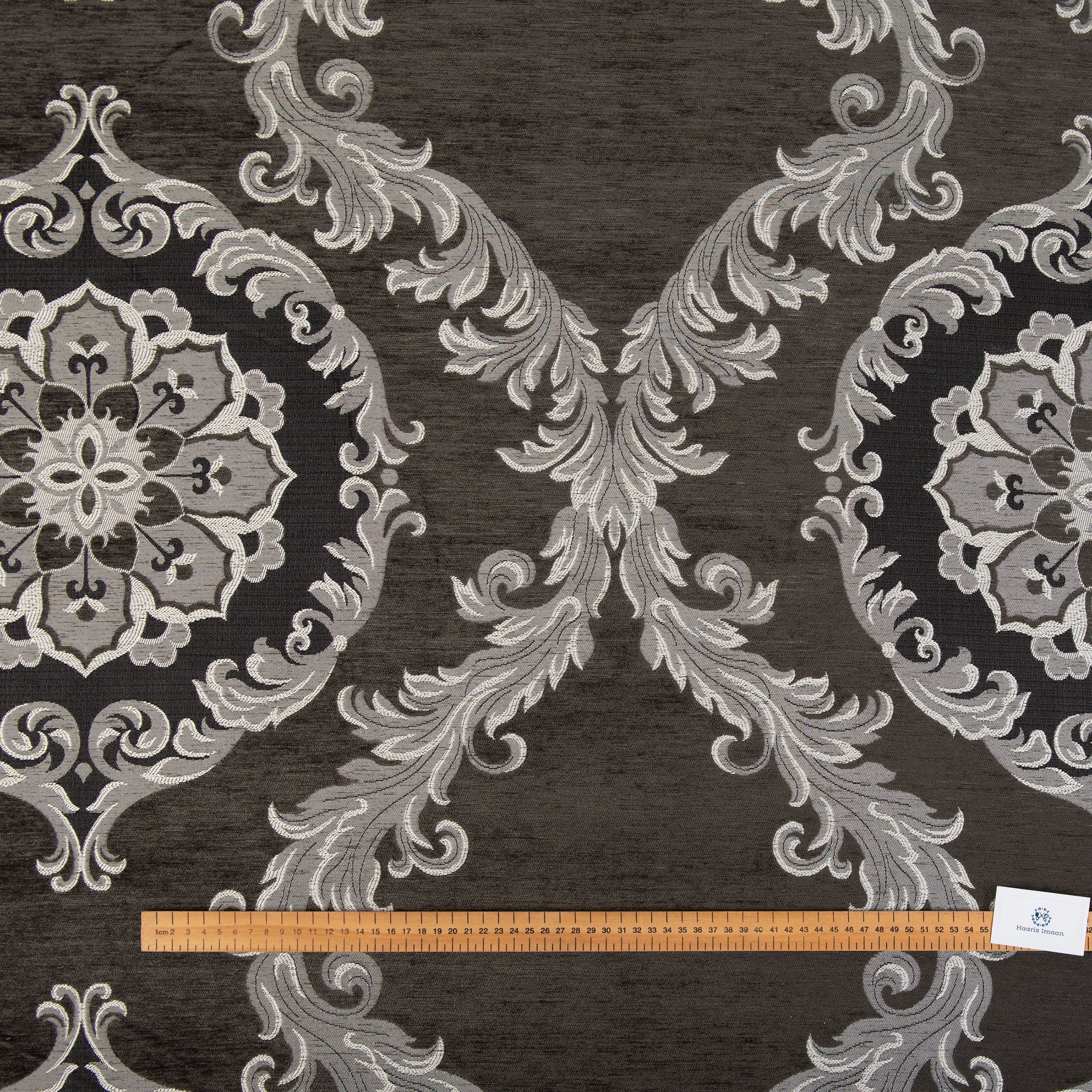 Livingstone Woven Upholstery Fabric by The Metre - Grey