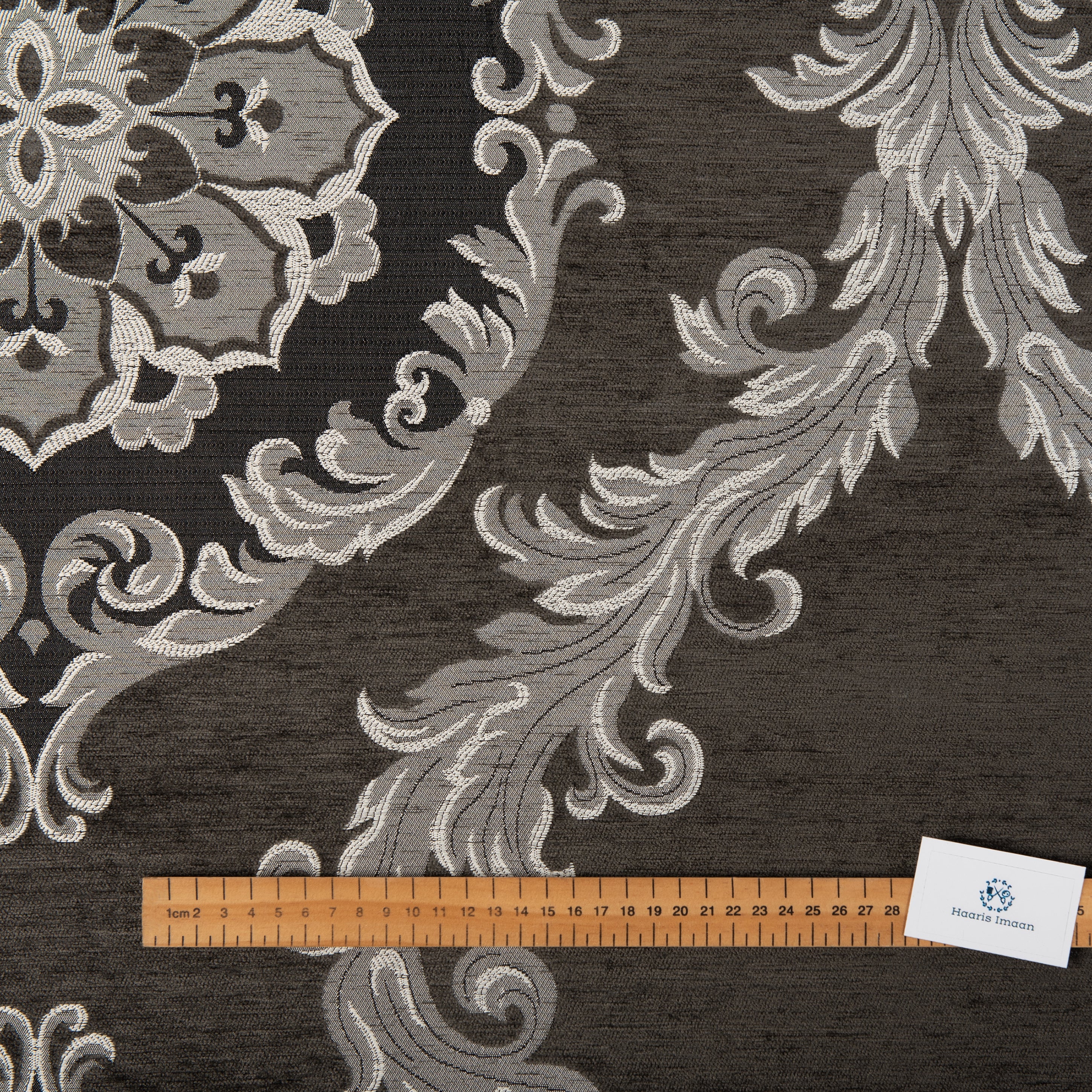 Livingstone Woven Upholstery Fabric by The Metre - Grey