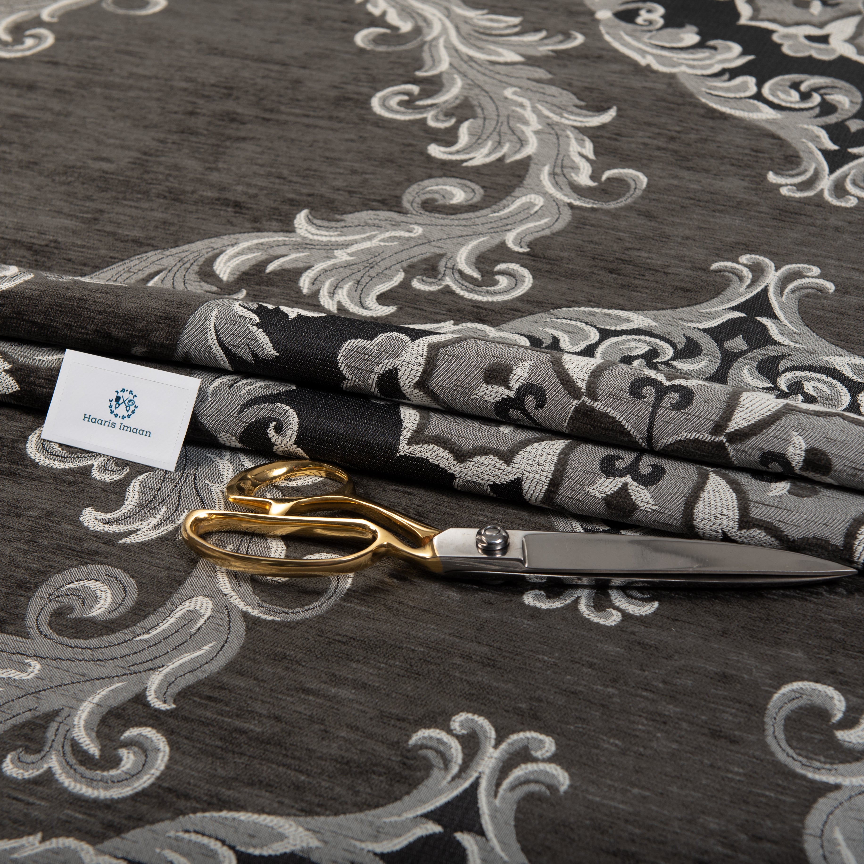 Livingstone Woven Upholstery Fabric by The Metre - Grey