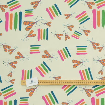Digital Print Water Resistant Fabric - Bugs