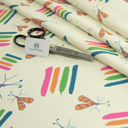 Digital Print Water Resistant Fabric - Bugs
