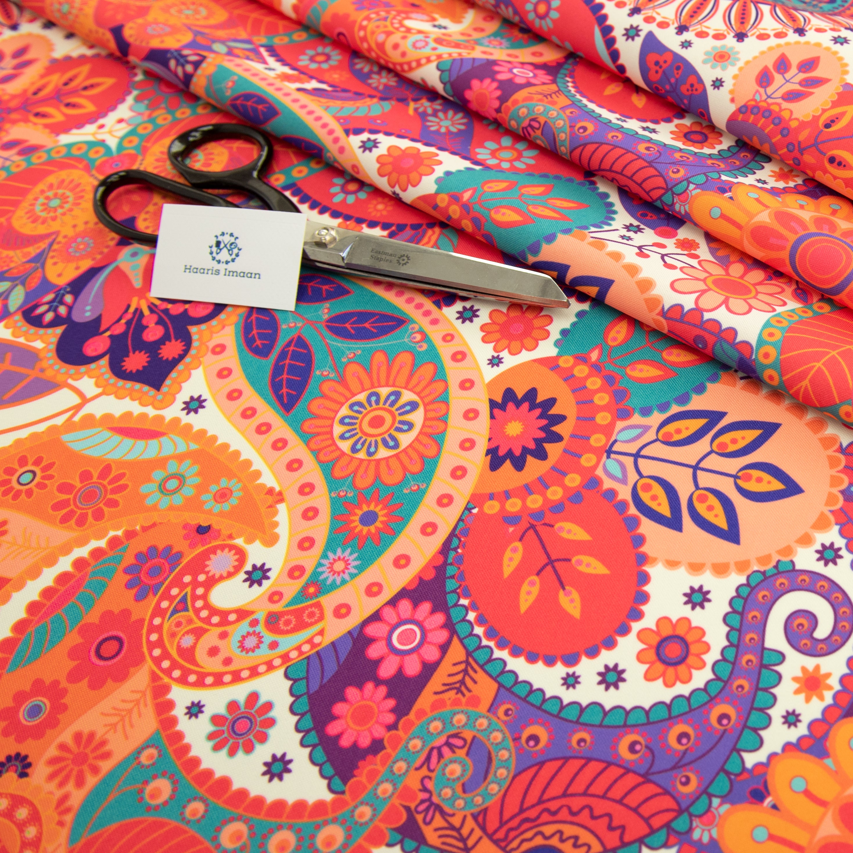 Digital Print Water Resistant Fabric - Madras