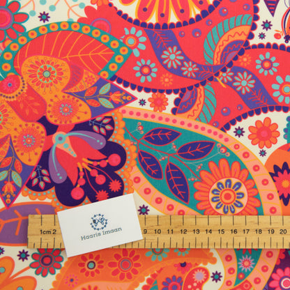Digital Print Water Resistant Fabric - Madras