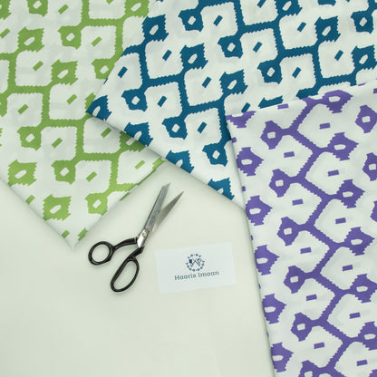 Geometric Digital Print Water Resistant Fabric