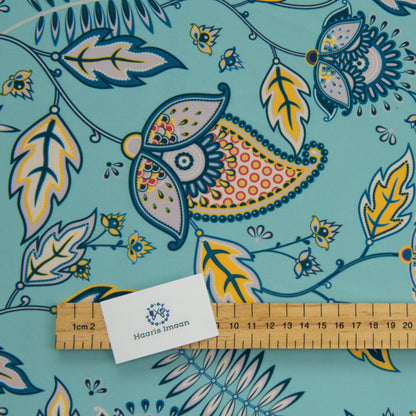 Digital Print Water Resistant Fabric - Mughal