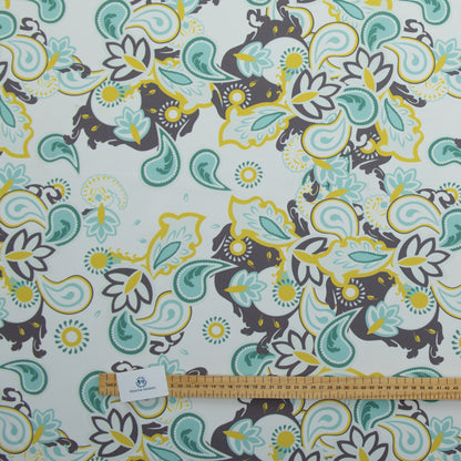 Digital Print Water Resistant Fabric - Paisley