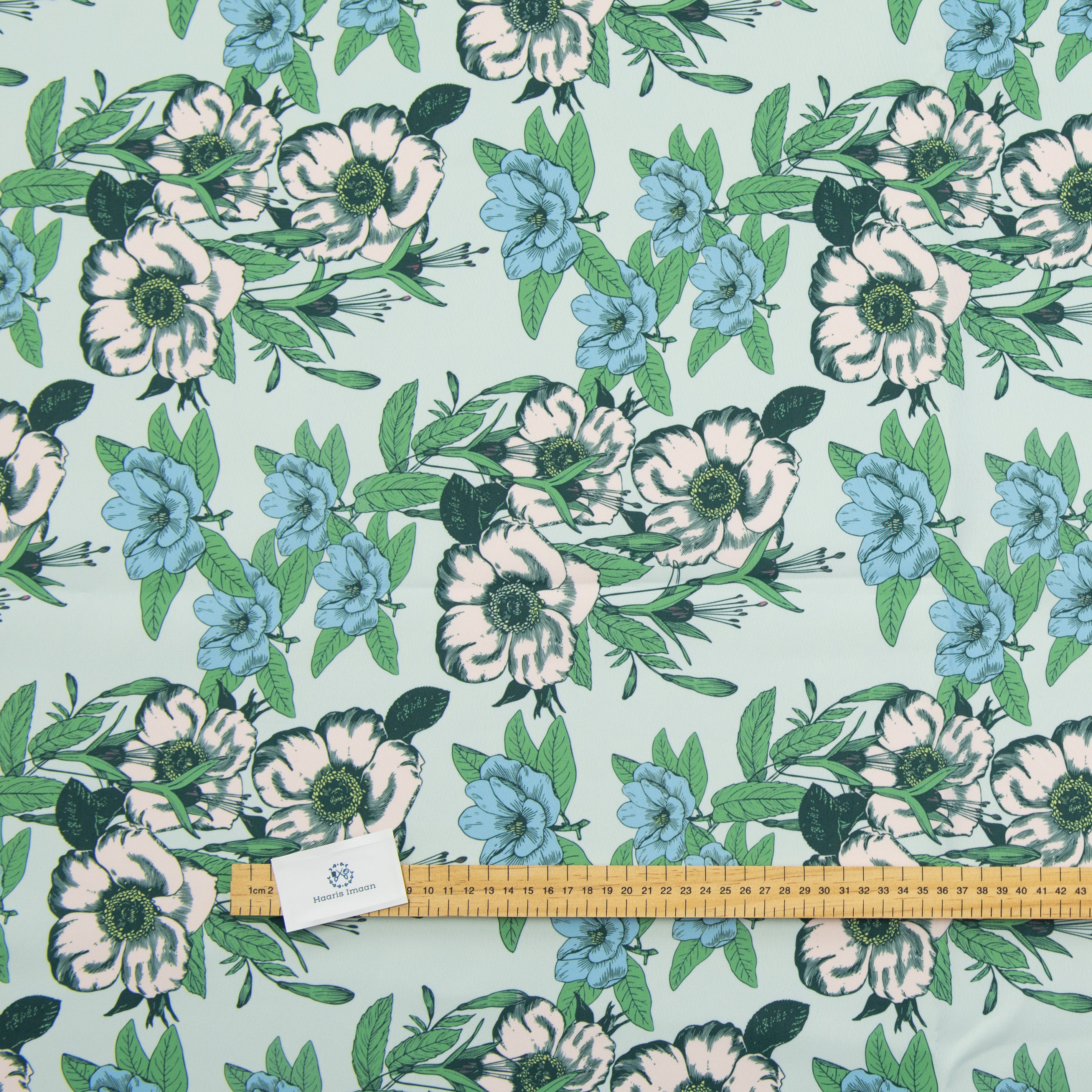 Digital Print Water Resistant Fabric - Pastels Floral