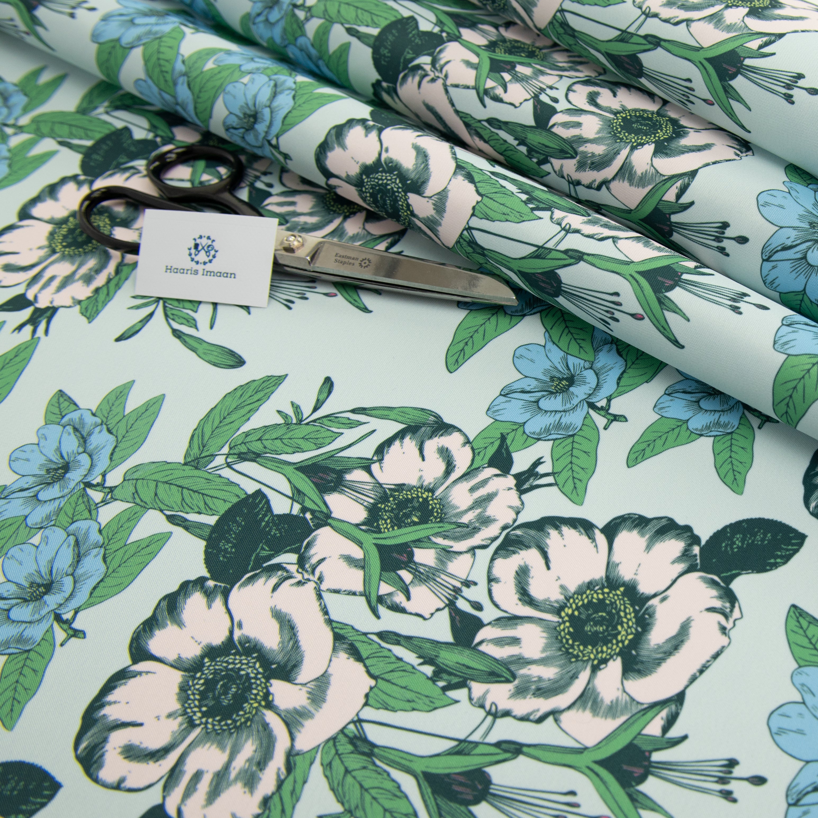 Digital Print Water Resistant Fabric - Pastels Floral