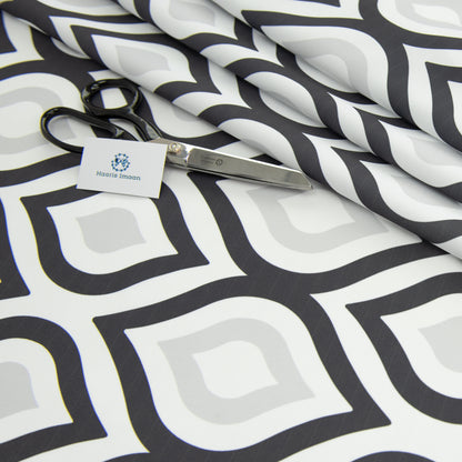 Geometric Digital Print Water Resistant Fabric