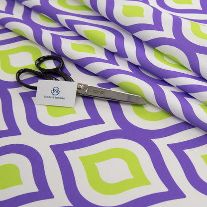 Geometric Digital Print Water Resistant Fabric