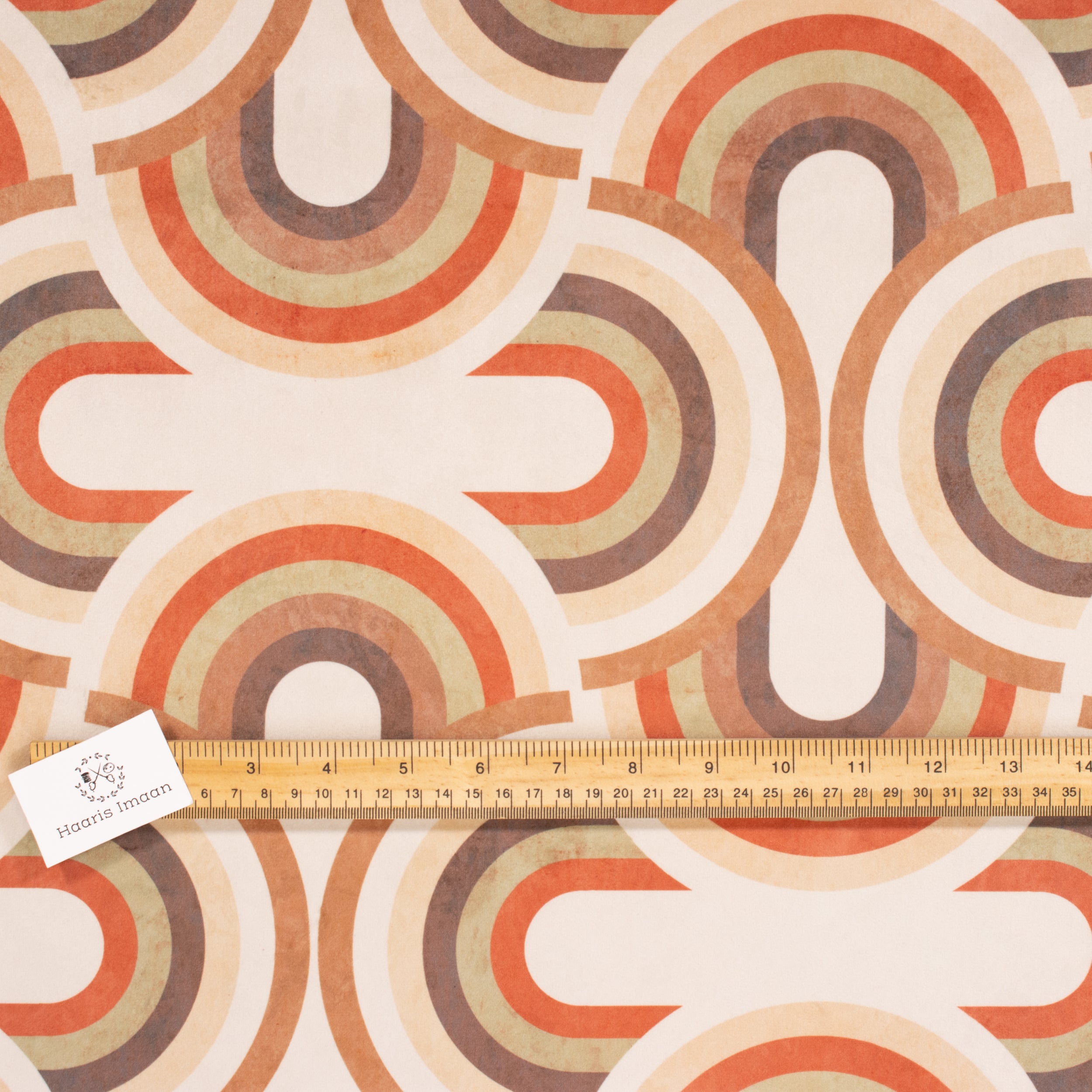 Printed Velvet Soft Upholstery Fabric - Rainbow