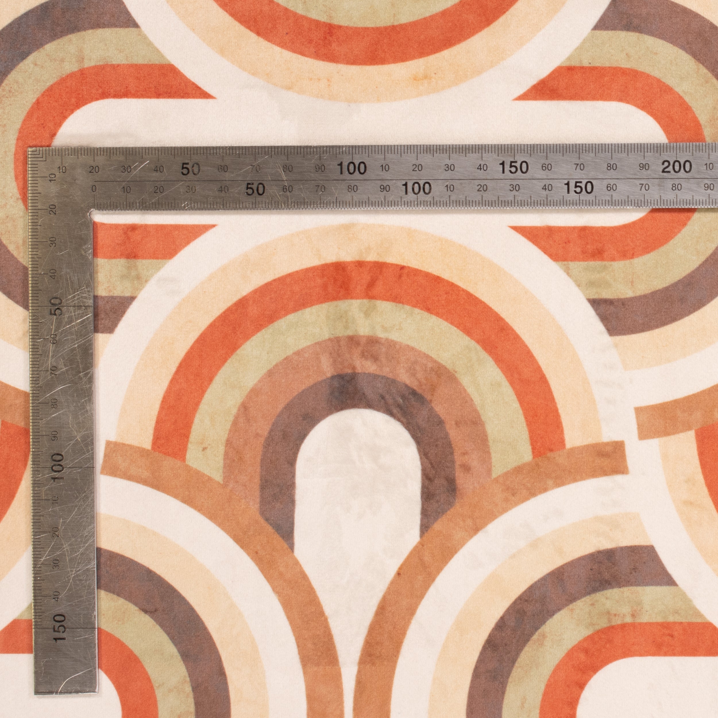 Printed Velvet Soft Upholstery Fabric - Rainbow