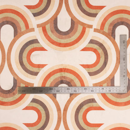 Printed Velvet Soft Upholstery Fabric - Rainbow