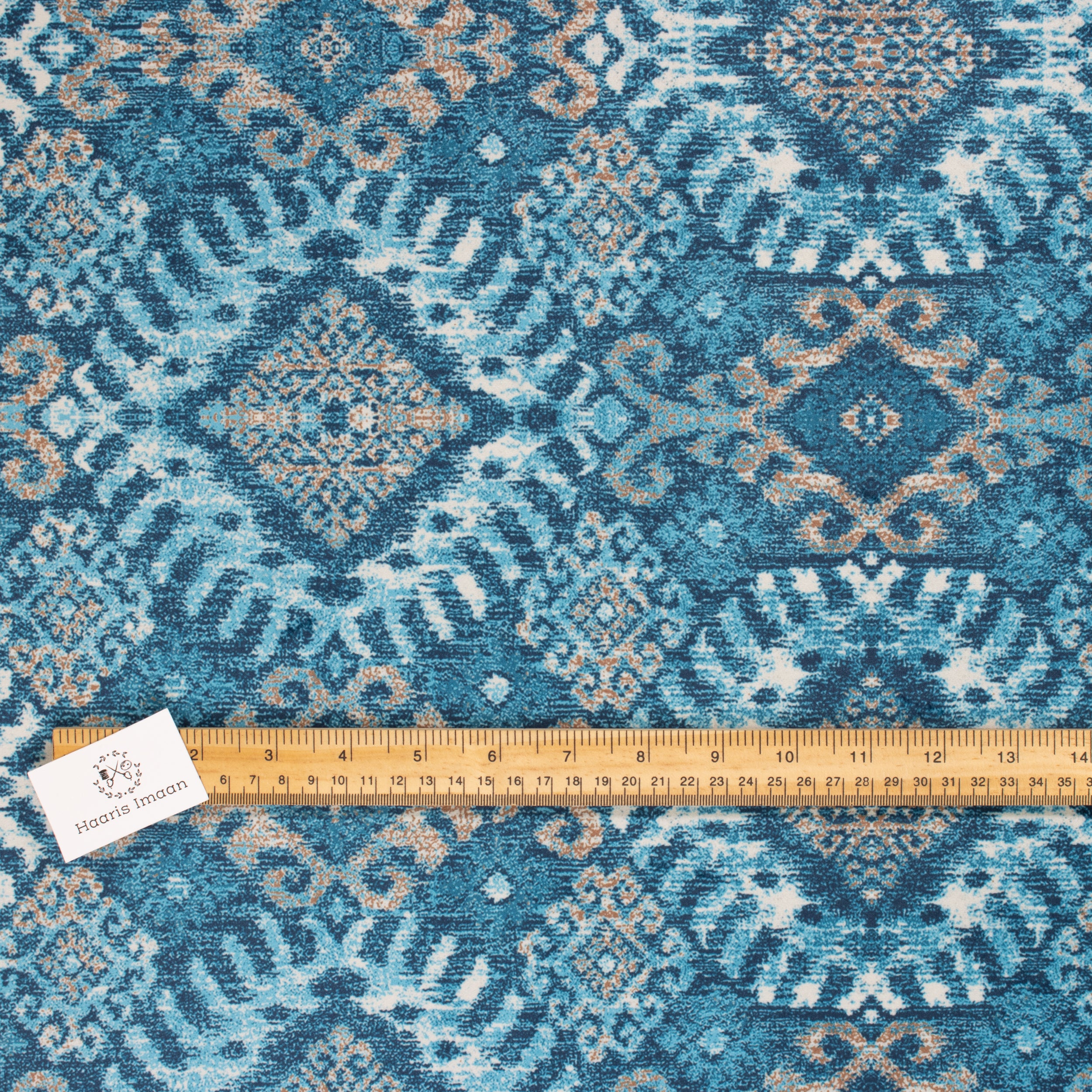 Printed Velvet Soft Upholstery Fabric - Vintage