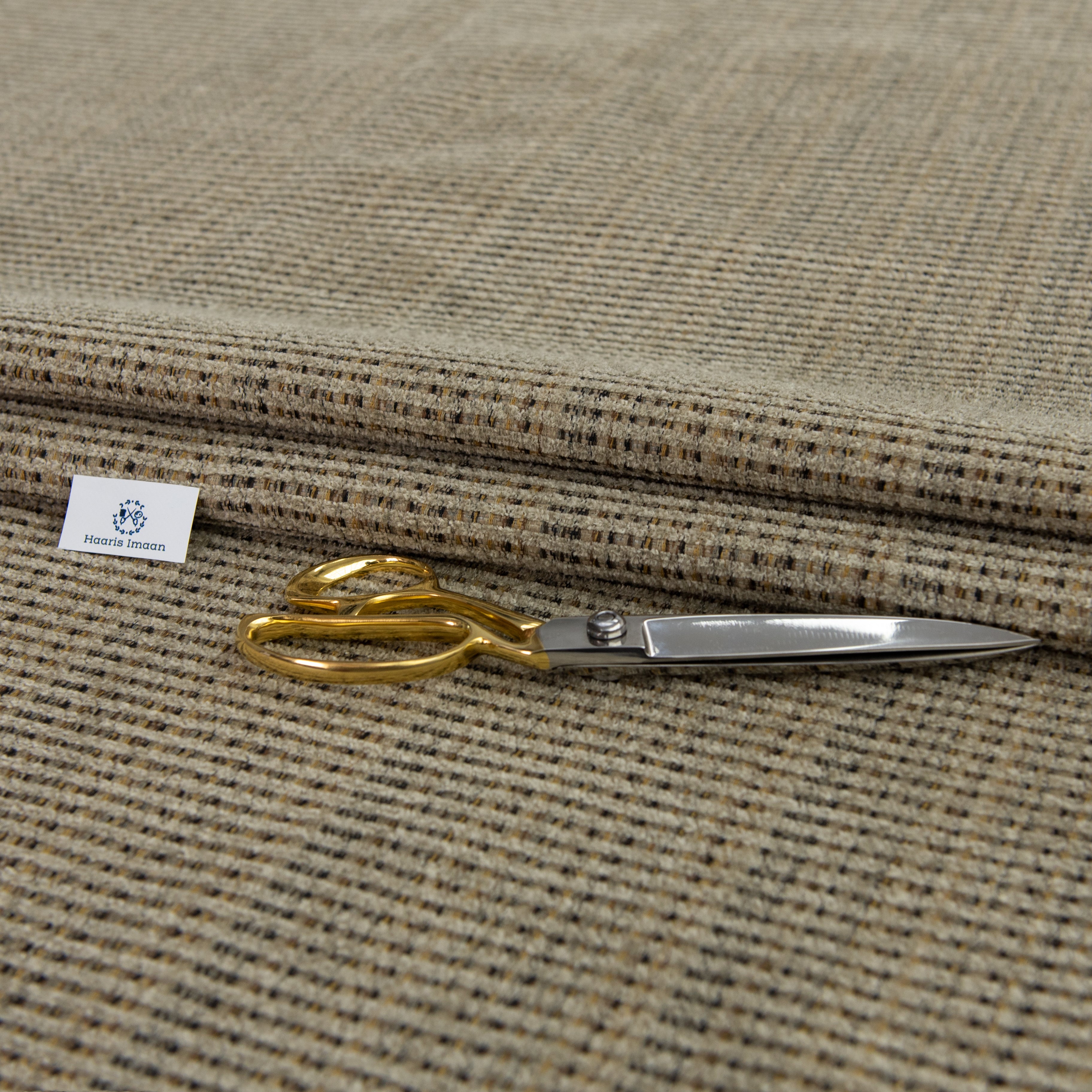Jasmine Chunky Woven Chenille Upholstery Fabric by The Metre - Beige
