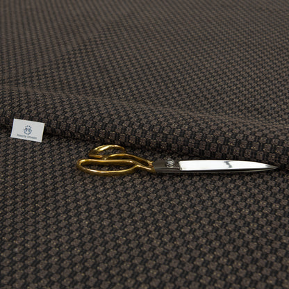 Martina Chunky Woven Chenille Upholstery Fabric by The Metre - Chocolate